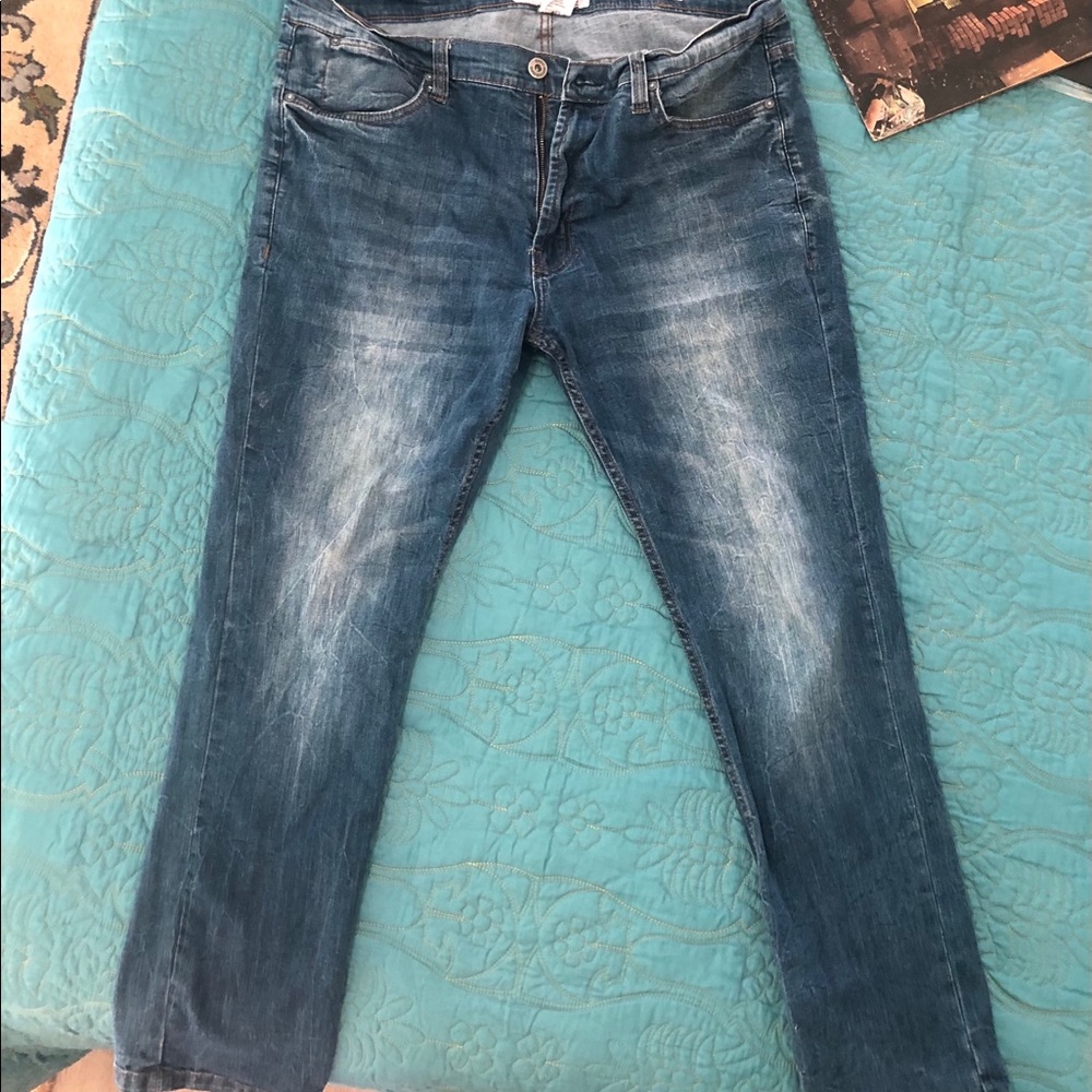 Paper Cloth and Denim Jeans 36x32